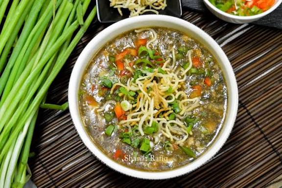 chicken manchurian soup half